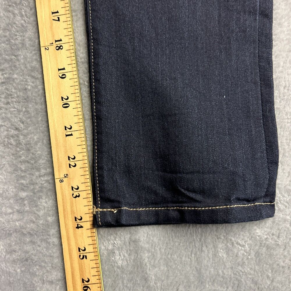 Flying Monkey Womens Jeans Dark Wash Sz. 28 Relaxed Stretch Straight Leg Capri - Picture 7 of 16
